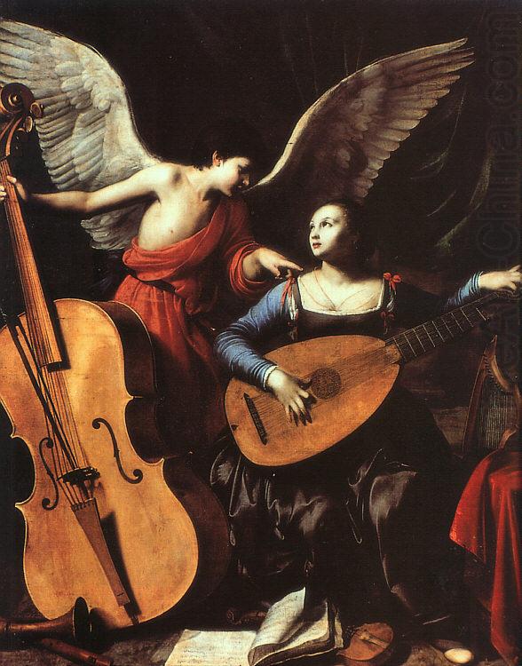 St.Cecelia with an Angel, Carlo Saraceni